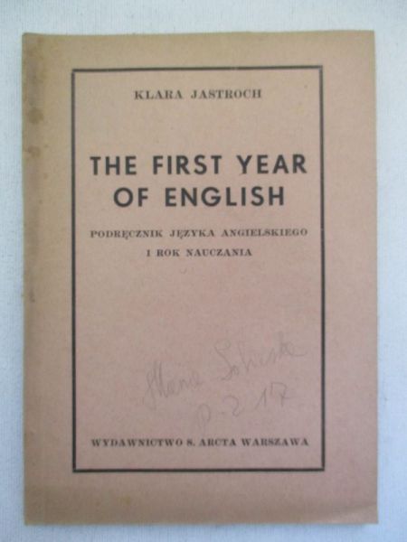 The first year of english, 1947