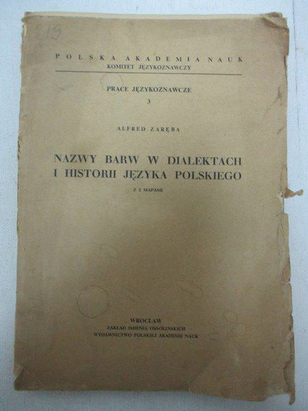 Nazwy barw w dialektach i historii języka polskiego