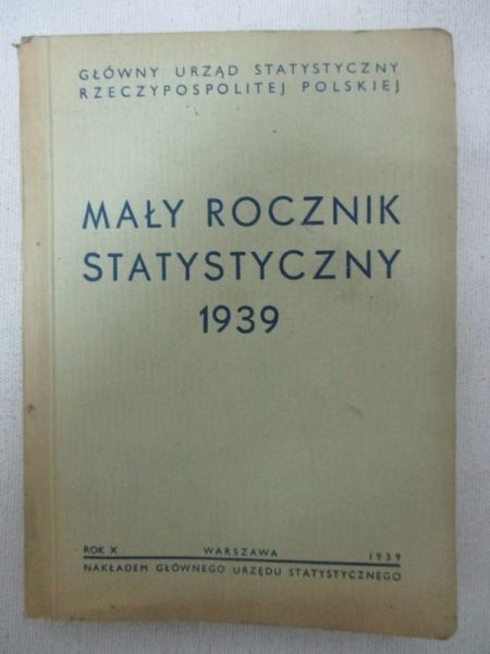Mały Rocznik Statystyczny, 1939 r.
