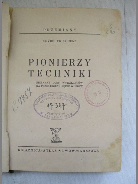 Pionierzy techniki, 1938 r.