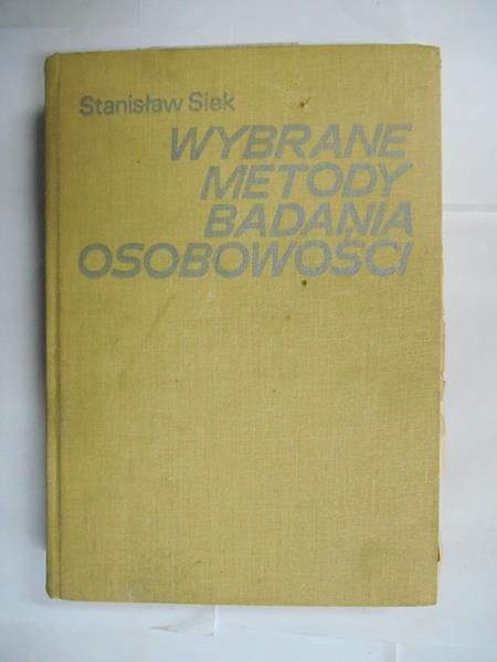 Wybrane metody badania osobowości