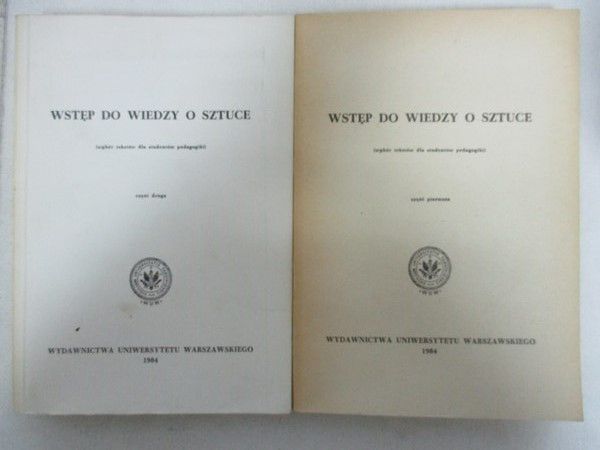 Wstep do wiedy o sztuce, tom I-II
