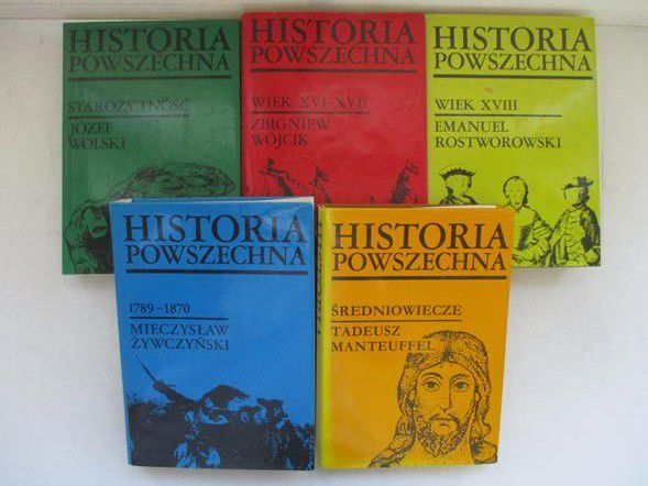 Historia powszechna, zestaw 5 książek