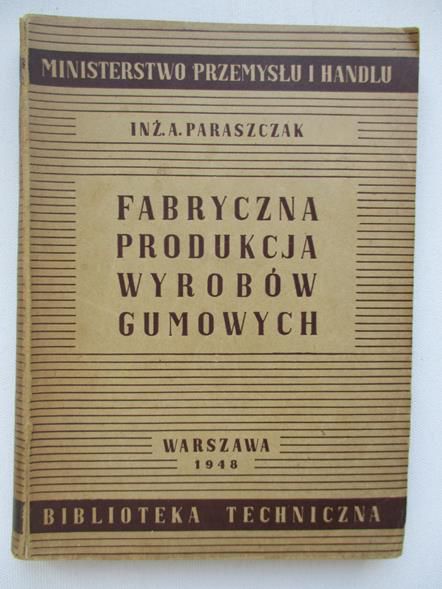 Fabryczna produkcja wyrobów gumowych, antyk, 1948