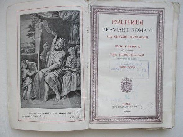 Psalterium Breviarii Romani, 1911 r.