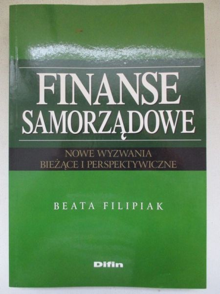 Filipiak Beata - Finanse samorządowe