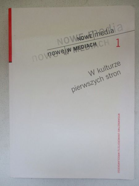 W kulturze pierwszych stron
