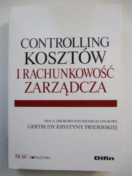 Controlling kosztów i rachunkowość zarządcza
