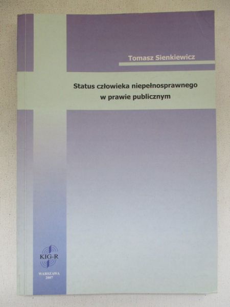 Status człowieka niepełnosprawnego w prawie publicznym