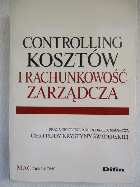 Controlling kosztów i rachunkowość zarządcza