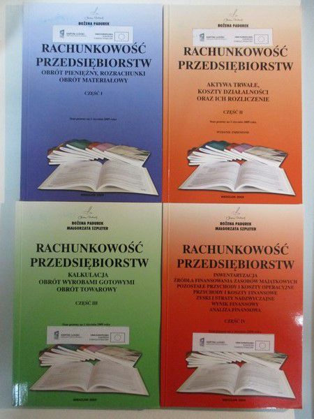 Padurek Bożena - Rachunkowość przedsiębiorstw, cz. I - IV