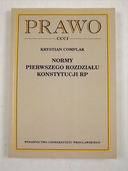 Normy pierwszego rozdziału Konstytucji RP