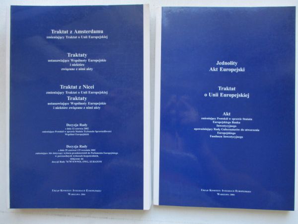 Traktaty o Unii Europejskiej, 2 tomy