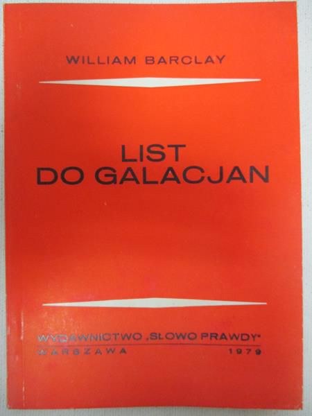 Barclay William - List do Galicjan