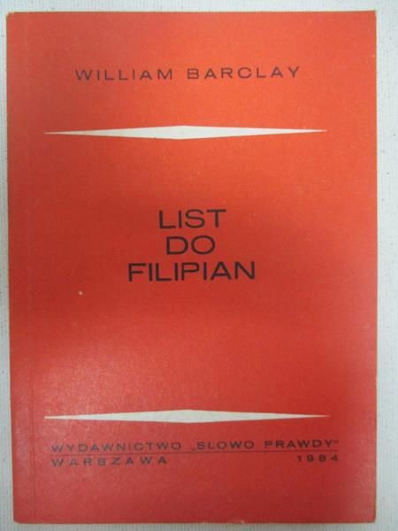 Barclay William - List do Filipian