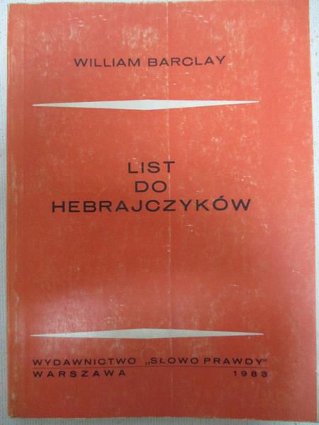 Barclay William - List do Hebrajczyków