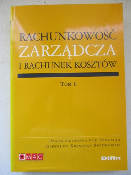 Rachunkowość zarządcza i rachunek kosztów