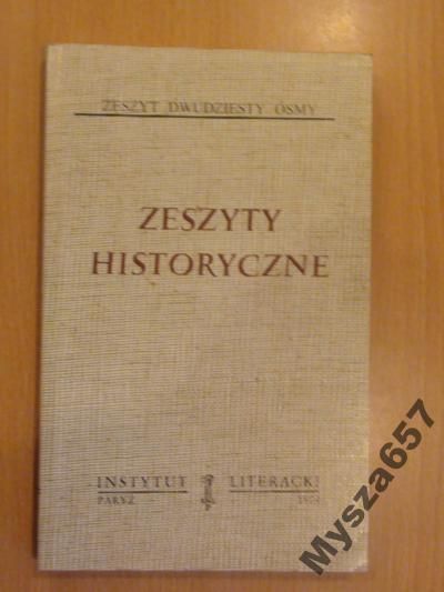 ZESZYTY HISTORYCZNE 28 Biblioteka Kultury 244