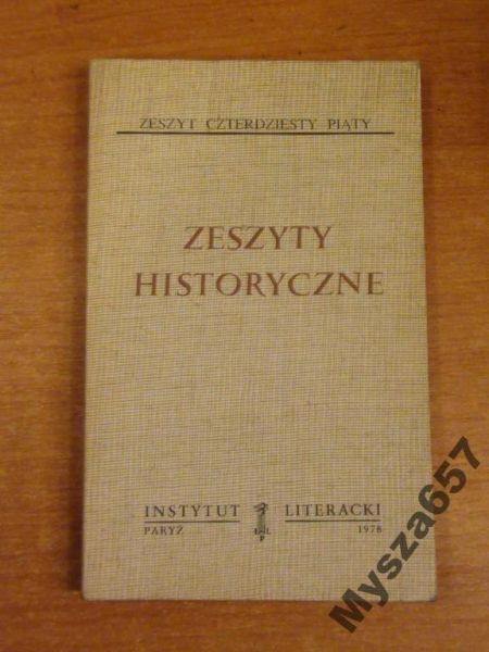 ZESZYTY HISTORYCZNE 45 Biblioteka Kultury 296