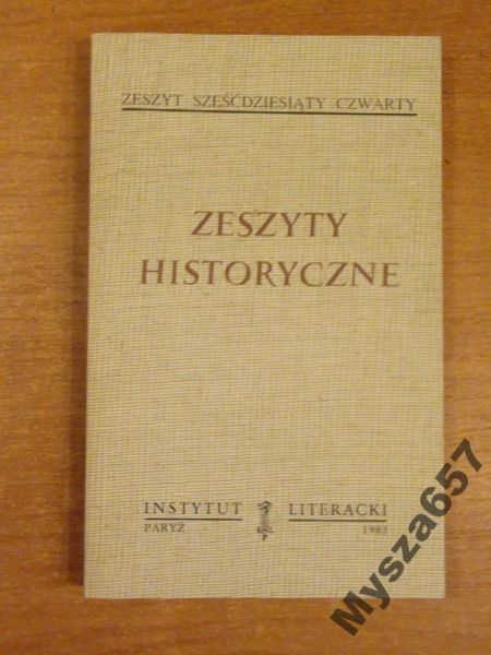 ZESZYTY HISTORYCZNE 64 Biblioteka Kultury 376
