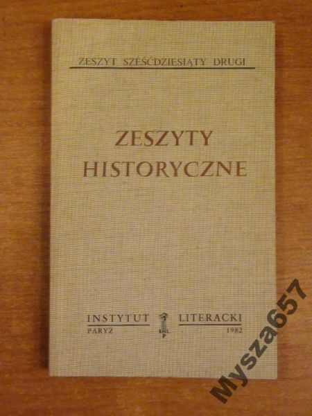 ZESZYTY HISTORYCZNE 62 Biblioteka Kultury 367