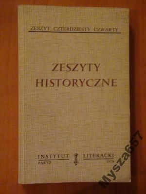 ZESZYTY HISTORYCZNE 44 Biblioteka Kultury 292