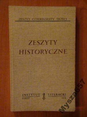 ZESZYTY HISTORYCZNE 43 Biblioteka Kultury 287