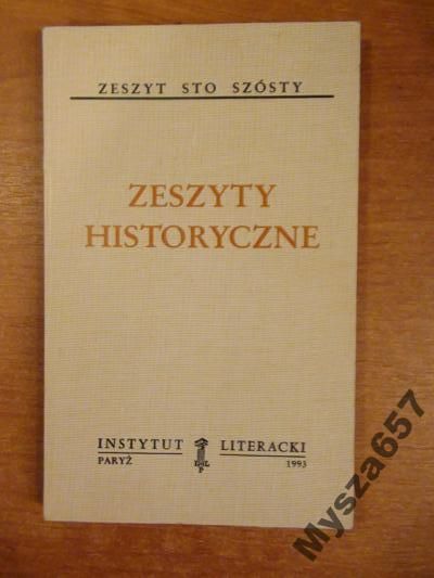 ZESZYTY HISTORYCZNE 106 Biblioteka Kultury 482
