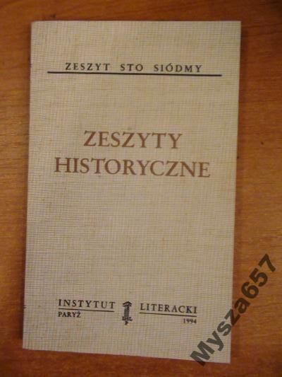 ZESZYTY HISTORYCZNE 107 Biblioteka Kultury 483