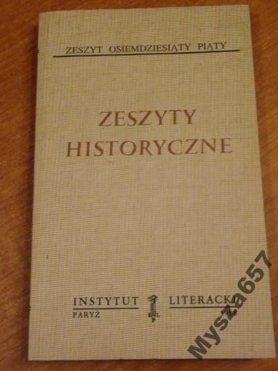 ZESZYTY HISTORYCZNE 85 Biblioteka Kultury 442