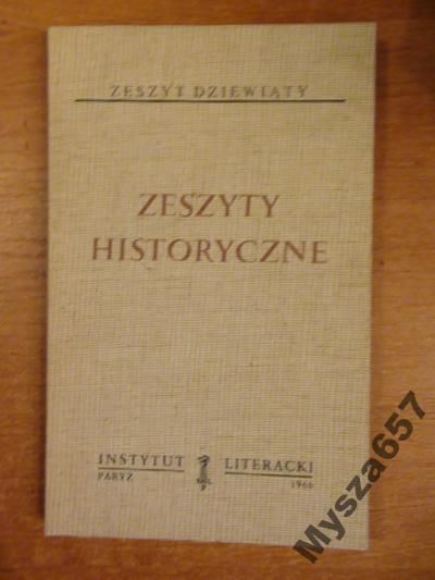 ZESZYTY HISTORYCZNE 9 Biblioteka Kultury 125