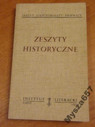 ZESZYTY HISTORYCZNE 61 Biblioteka Kultury 358