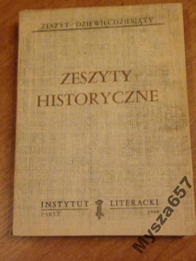 ZESZYTY HISTORYCZNE 90 Biblioteka Kultury 455