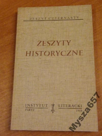 ZESZYTY HISTORYCZNE 14 Biblioteka Kultury 161
