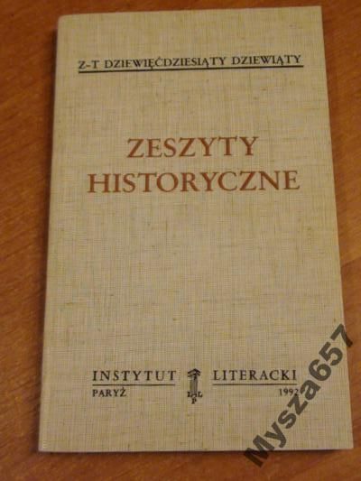ZESZYTY HISTORYCZNE 99 Biblioteka Kultury 471