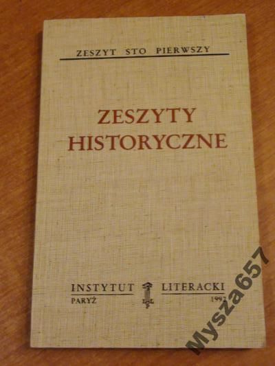 ZESZYTY HISTORYCZNE 101 Biblioteka Kultury 475