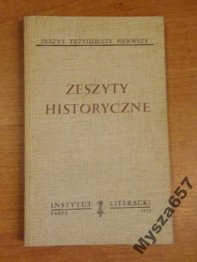 ZESZYTY HISTORYCZNE 31 Biblioteka Kultury 252
