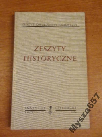 ZESZYTY HISTORYCZNE 29 Biblioteka Kultury 248