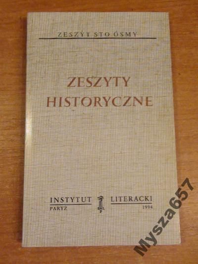 ZESZYTY HISTORYCZNE 108 Biblioteka Kultury 484