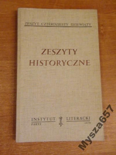 ZESZYTY HISTORYCZNE 49 Biblioteka Kultury 307