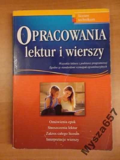 Opracowania Lektur I Wierszy