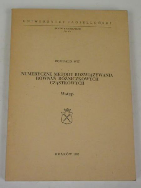 Numeryczne metody rozwiązywania równań różniczkowych cząstkowych