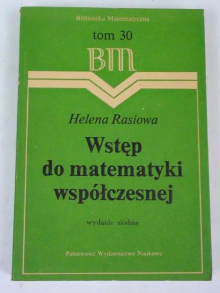 Wstęp do matematyki współczesnej