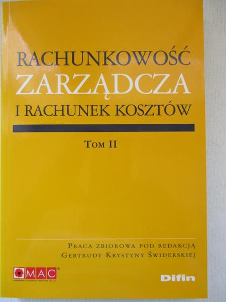 Rachunkowość zarządcza i rachunek kosztów