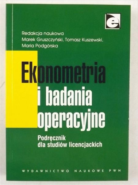 Ekonometria i badania operacyjne