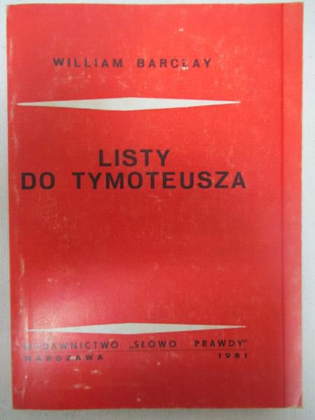Barclay William - Listy do Tymoteusza