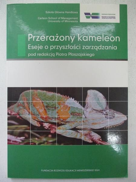 Przerażony kameleon
