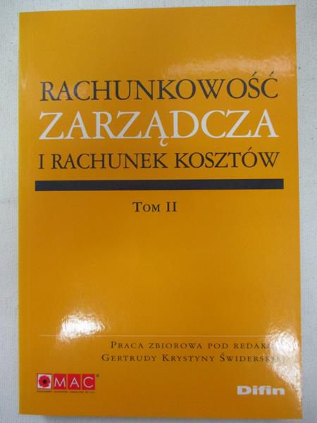 Rachunkowość zarządcza i rachunek kosztów