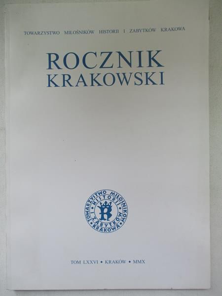 jerzy  - Rocznik krakowski, tom LXXVI