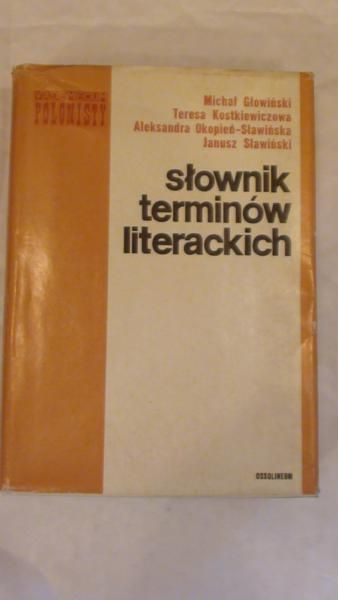 Głowiński Michał - Słownik terminów literackich